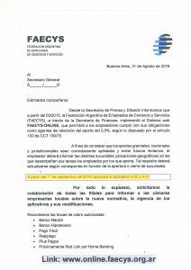 Nuevo aplicativo FAECyS 09-16