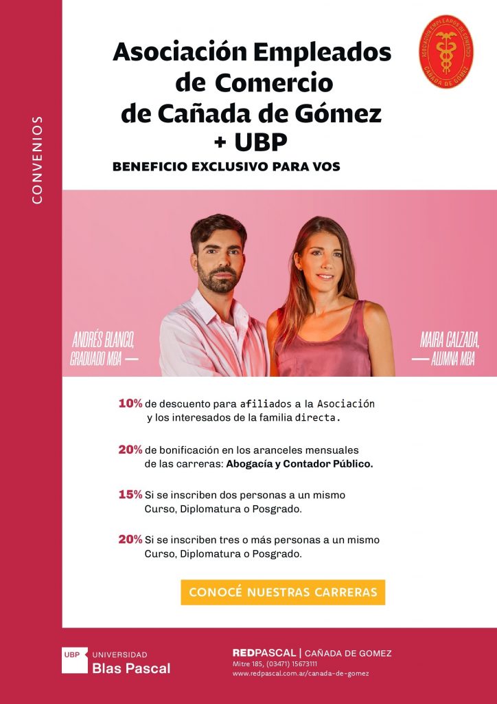 Afiche - Asociación Empleados de Comercio de Cañada de Gómez